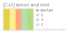 [Cx3] lemon and mint